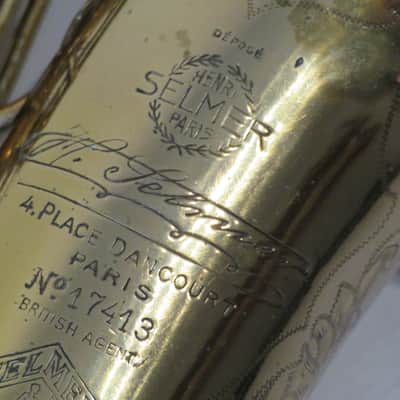 1933 Selmer Cigar Cutter Alto Saxophone - Great Playing sax imagen 5
