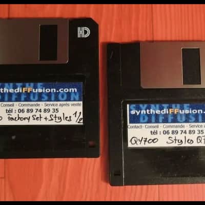 Yamaha QY700 QY-700 2 HD Floppy Disk Factory DATA + 150 Styles Q7P Format Dance