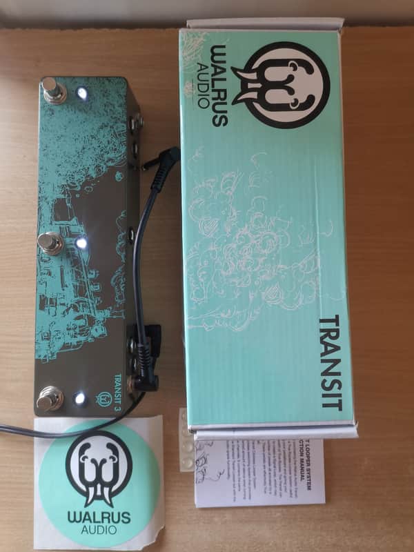 Walrus Audio Transit 3 Standard Looper 2022 - Grey / Teal image 1