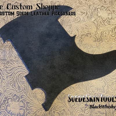 Custom Suede Leather Pickguard fits Fender Telecaster Tele or Esquire Tooled Leather Alt image 1