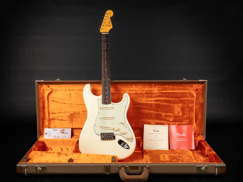2025 Fender American Vintage II '61 Stratocaster RW - Olympic White | USA 1961 Reissue Slab Rosewood Fretboard 3.56kg | CoA OHSC