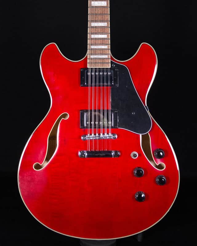Ibanez AS7312 12-String Electric, Transparent Cherry Red image 1