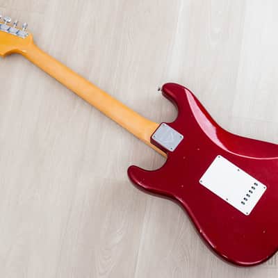 2020 Fender Custom Shop Limited Edition 1969 Stratocaster Journeyman Relic Aged Firemist Red w/ Case, COA, Tags image 13