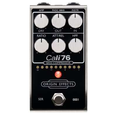 Origin Effects Cali76 MK2 FET Bass Compressor Effect Pedal, Black image 1