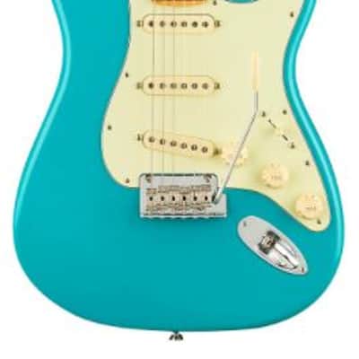 Fender American Pro II Stratocaster MN Miami Blue with Case image 7