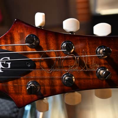 PRS Wood Library DGT 10-Top Ebony - Copperhead Cherry Burst #2554 image 9