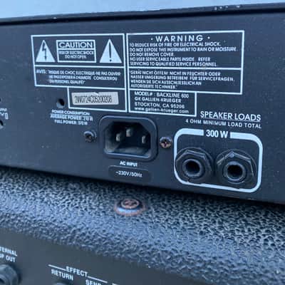 Gallien-Krueger Backline 600 2-Channel 300-Watt Bass Amp Head 2005 - 2012 - Black image 5