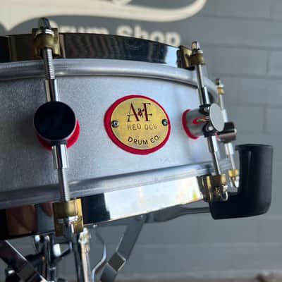 ~LIMITED EDITION~ A&F Red 4x14 Mercedes Aluminum Piccolo Snare Drum w/ Deluxe A&F Traveler Case (DH Room 4) image 3