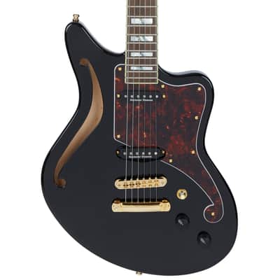 Deluxe Bedford SH - Offset Semihollow with Hardshell Case - Manufacturer's Sample - One of a Kind - Black image 3