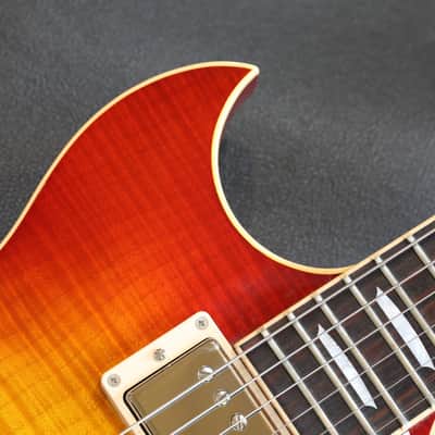 2014 Gibson Custom Shop Johnny A Standard Signature w/ Bigsby Semi-Hollow Electric Guitar Sunset Glow + COA OHSC image 4
