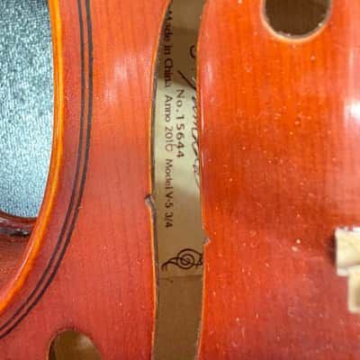 Yamaha  V-5 3/4 Violin with Case and Bow - 2015 image 3