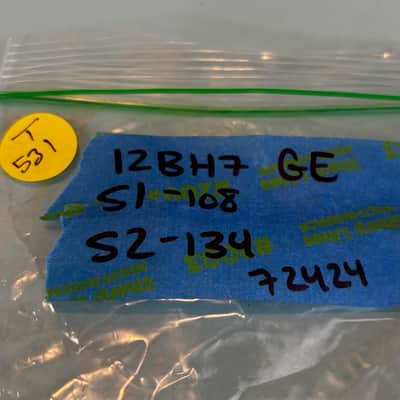 1956 General Electric 12BH7A Vintage 1950s Gray Plate D Getter Tube! T531 image 6