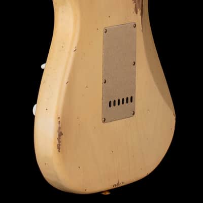 Fender Custom Shop LTD '55 Bone Tone Strat Relic - Aged Honey Blonde with Gold Hardware #81679 image 8