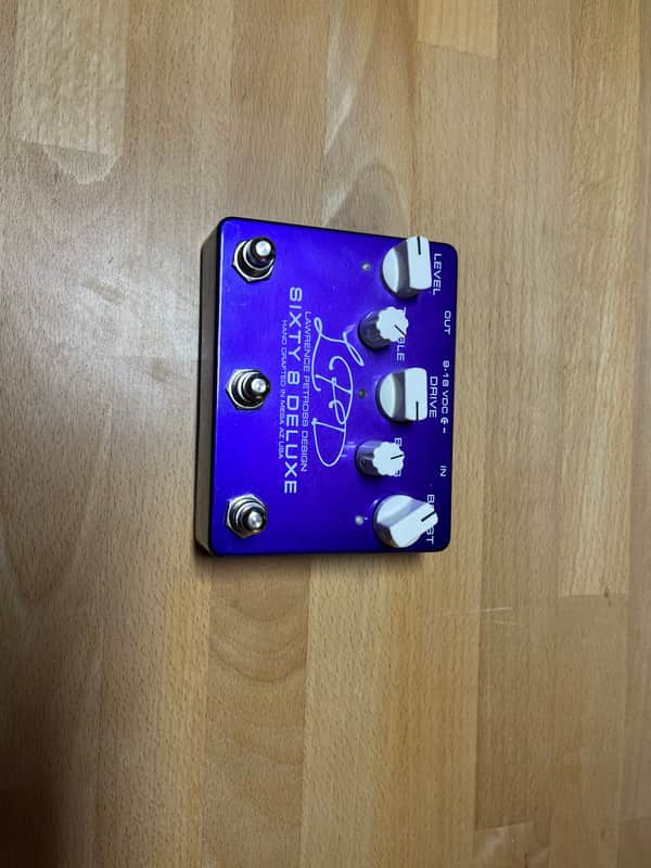 Lawrence Petross Design (LPD) Sixty 8 Deluxe Overdrive with Independent Boost 2018 - Purple image 1