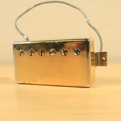 Gibson USA 490R Guitar Humbucker Pickup Neck Gold 8.04ohms Patina image 6