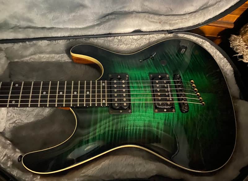 Mayones Setius 6, A dream in  Green Transparent! - Special pickup assembly