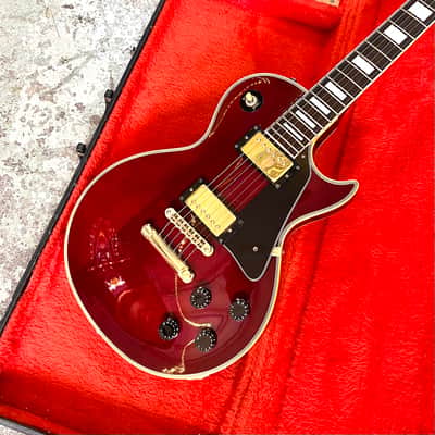 Orville by Gibson Les Paul Custom c 1990’s - Wine red original vintage MIJ Japan OBG image 5