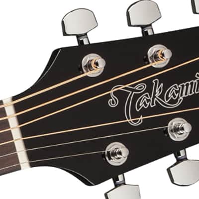 Immagine Takamine GD30CE BLK G30 Series Dreadnought Cutaway Acoustic/Electric Guitar - Gloss Black - 5