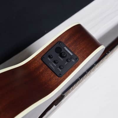 Luna Artist Vintage distressed NYLON string acoustic electric guitar NEW - Classical image 5