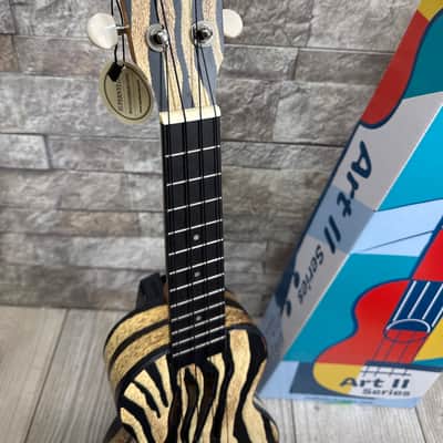 Mahalo #MA1ZEB - Art Series II, Soprano Uke, Zebra - Black Nylon String image 2