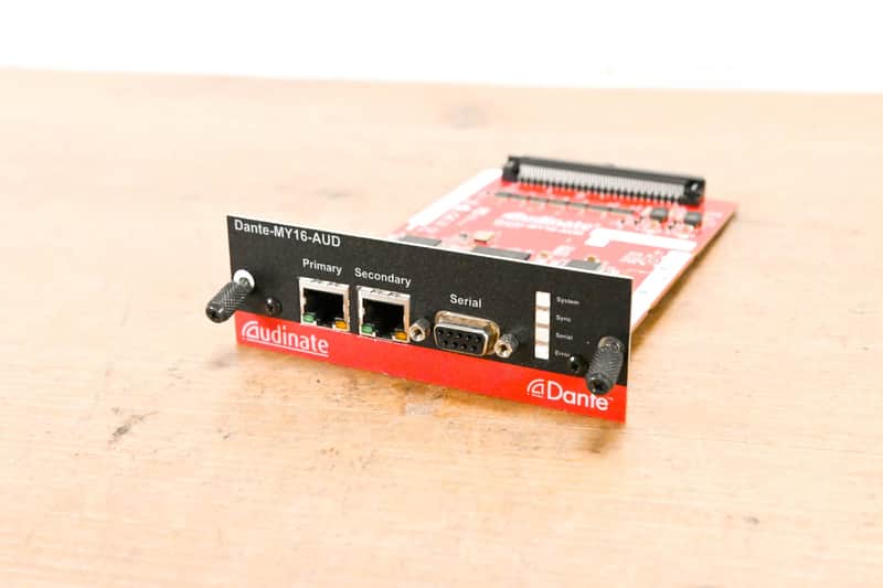 AUDINATE DANTE-MY16-AUD ① Audinate Dante-MY16-AUD 16-Channel Dante Network I/O Card CG013QC