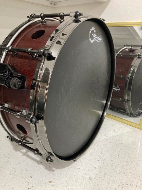 Custom Drum Concepts Purpleheart Wood 6.5x14" Snare Drum image 1