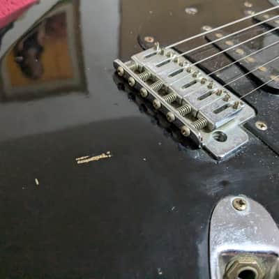 Harmony H-80T Strat Copy 1980s - Black image 3