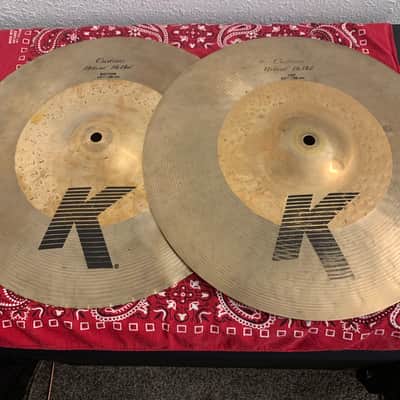 Zildjian 14.25" K Custom Hybrid Hi-Hat Cymbals (Pair) 2008 - Present - Traditional / Brilliant image 1