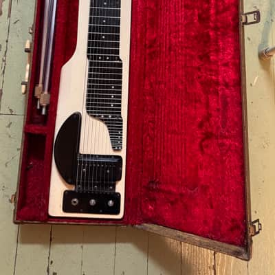 1950s Eddie Alkire E-Harp 10-String w/Legs & Original Case image 1