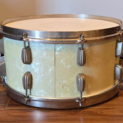 Slingerland Radio King 1951 - White Marine Pearl image 4