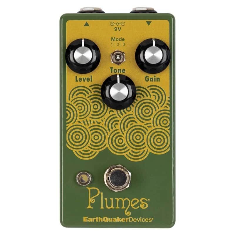 EarthQuaker Devices Plumes Small Signal Shredder - Green & Yellow image 1