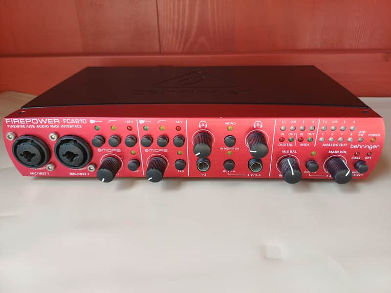 Behringer Firepower FCA610 Firewire / USB Audio Interface 2010s Red image 1