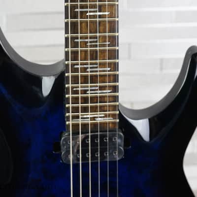 Schecter Omen Elite 6 FR - See Thru Blue Burst image 4