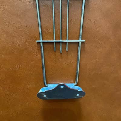 Vintage 1950s/1960s Hofner Tailpiece - Original Made in Germany - Nickel/Chrome image 2