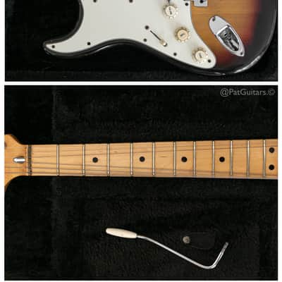 1974 Fender Stratocaster Left-Handed in Sunburst. RH conversion. 7.9lbs image 7