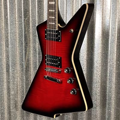 Westcreek Revenge Explorer Flame Transparent Red Burst Guitar #0019 Used image 6
