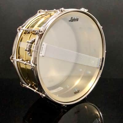 Ludwig 6.5x14 Super Brass LB403T w/ Tube Lugs / B-Stock image 5