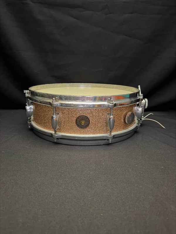Immagine Gretsch Broadcaster X4175 "Max Roach" Progressive Jazz 14" x 4" snare drum 1960's - Champagne Sparkle - 1