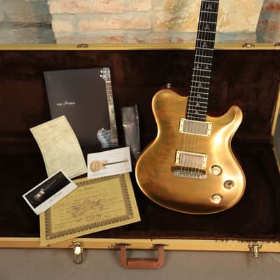 NIK HUBER Redwood Dolphin Exceptional Curly 1-piece Top - Summer NAMM 2013 - Translucent Gold Top Semi-Gloss image 25