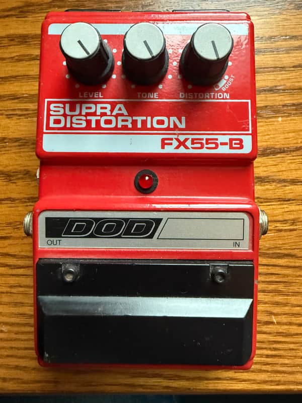 DOD Supra Distortion FX55-B Red 1990s | Reverb