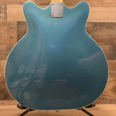 Fender 1967 Coronado II Hollow Body Electric Guitar - Lake Placid Blue image 6
