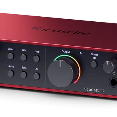 Focusrite Scarlett 2i2 Studio 4th Gen Recording Interface+Headphones+Mic+Cable image 5