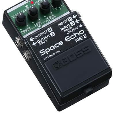 Boss RE-2 Space Echo Delay and Reverb Effects w/ Instrument Cables image 3