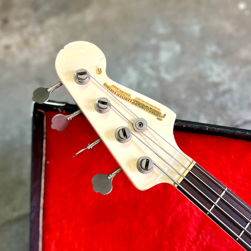 Fernandes Electric Jazz bass 1984 - Olympic white limited edition