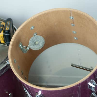 1970s Tempro Pro Lavender Sparkle Drum Kit image 15