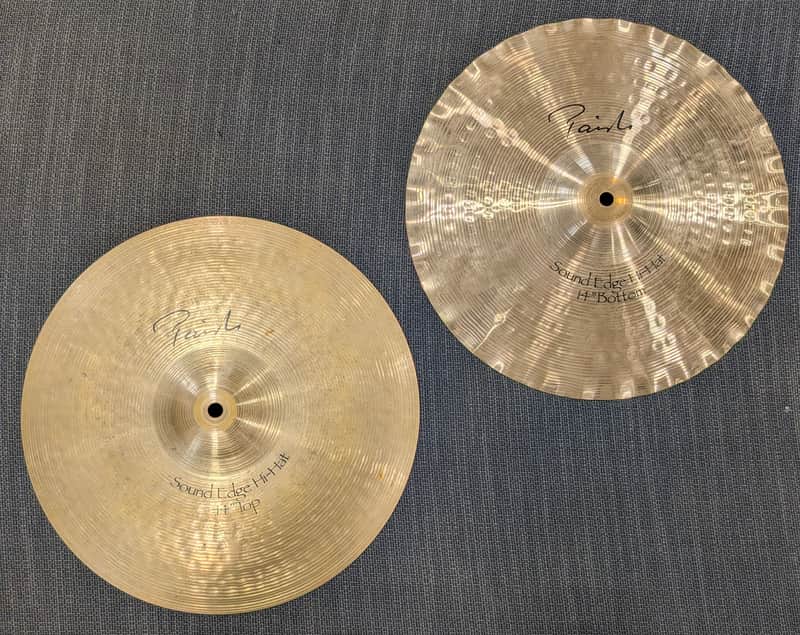 Paiste 14" Signature Sound Edge Hi-Hat Cymbals (Pair) 1989 - Present - Traditional image 1
