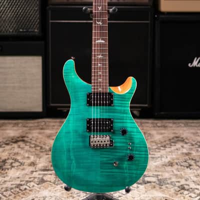 PRS SE Custom 24-08 Electric Guitar - Turquoise with Gig Bag image 3