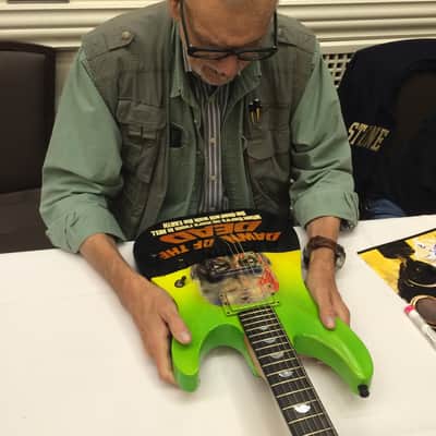 Custom Schecter 2002 NAMM Convention Horror Masterworks Display Catalog Guitar SIGNED Dawn Of The Dead George Romero Horror Halloween image 4