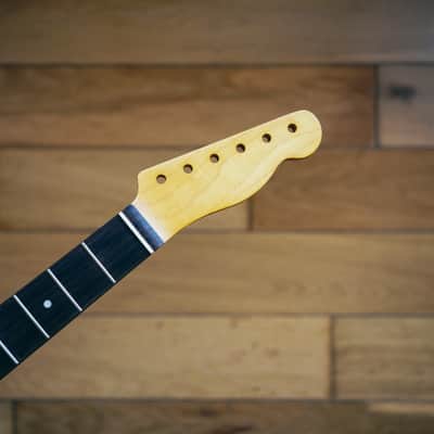 Telecaster Neck – Vintage Maple & Rosewood | 21 Frets | Nitro Satin Finish | Bone Nut image 2
