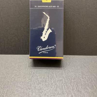 Vandoren Zz Jazz #3 Eb Alto Saxophone Box of Ten Reeds SR413 | Reverb